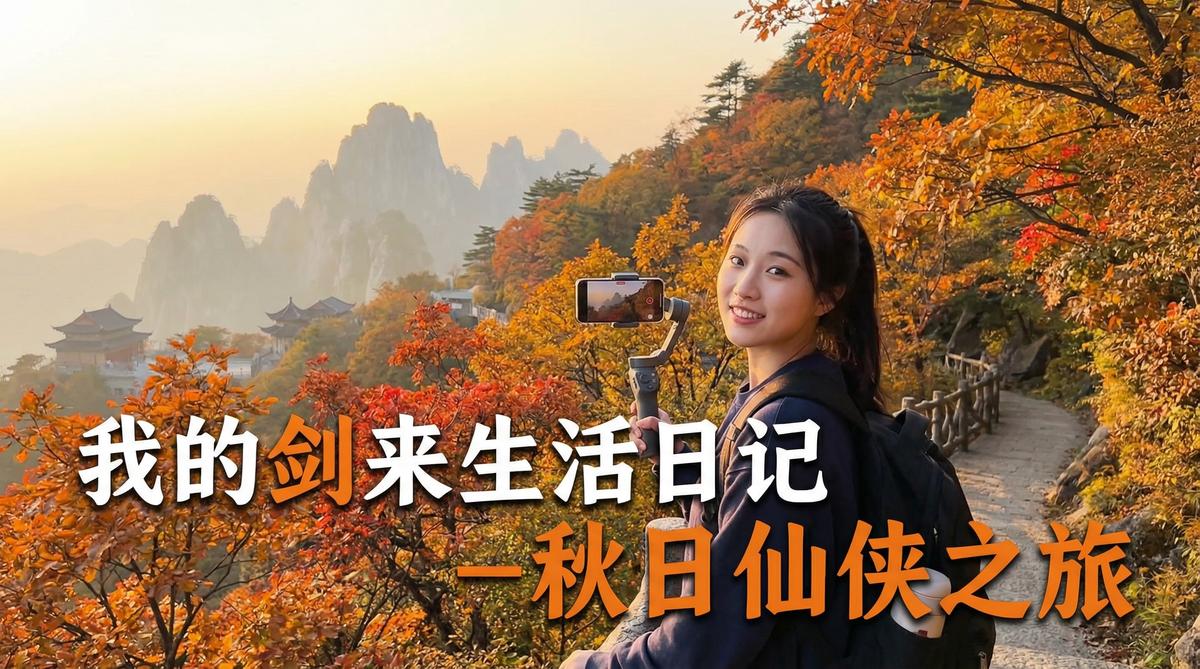 91生活视频 - 91户外生活视频：秋日山野Vlog | 手持稳定器视频教程